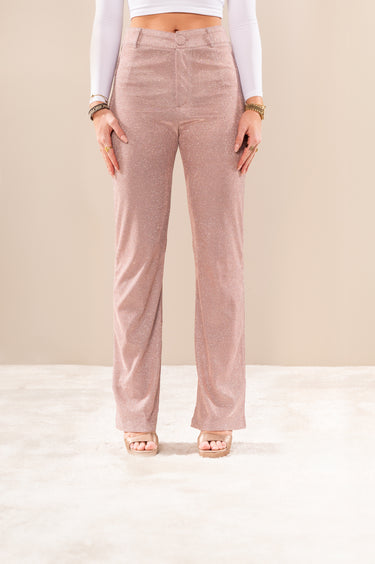 Pantalon Demi - roze glitter